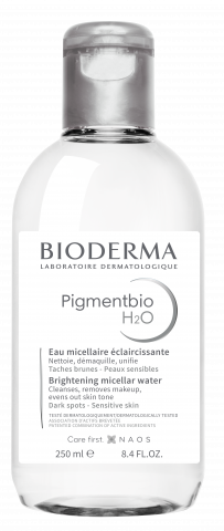 BIODERMA produktová fotka, Pigmentbio H2O 250 ml, micelárna voda na hyperpigmentovanú pokožku